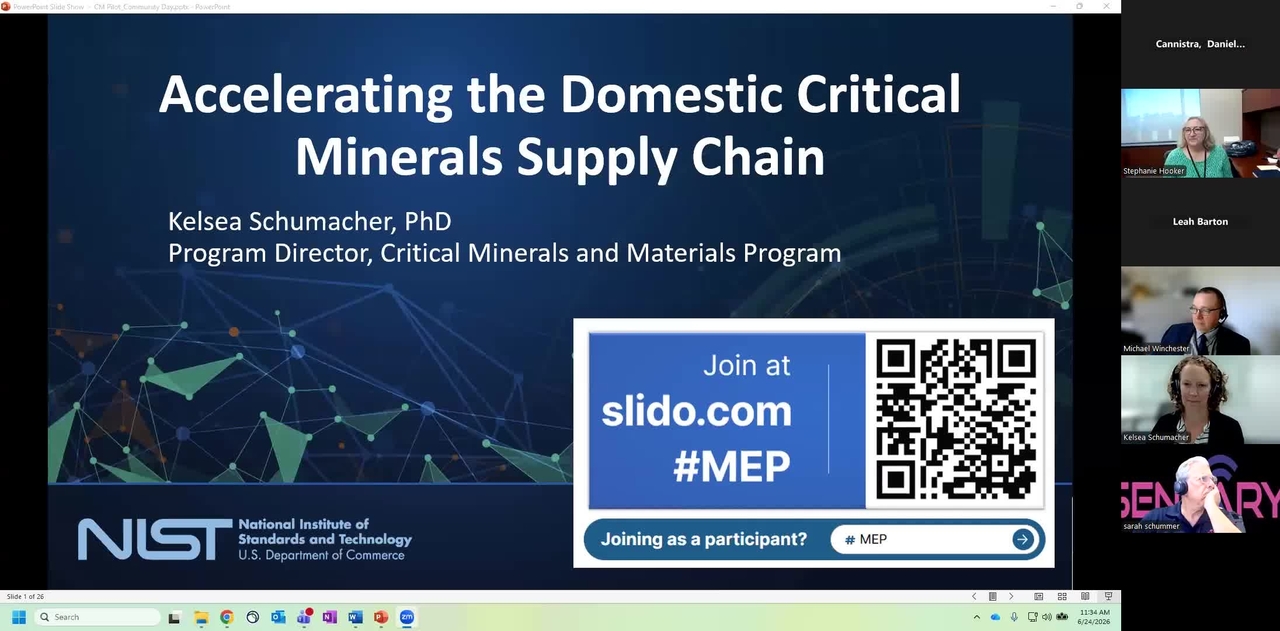 Manufacturing Community Day:  Critical Minerals Session