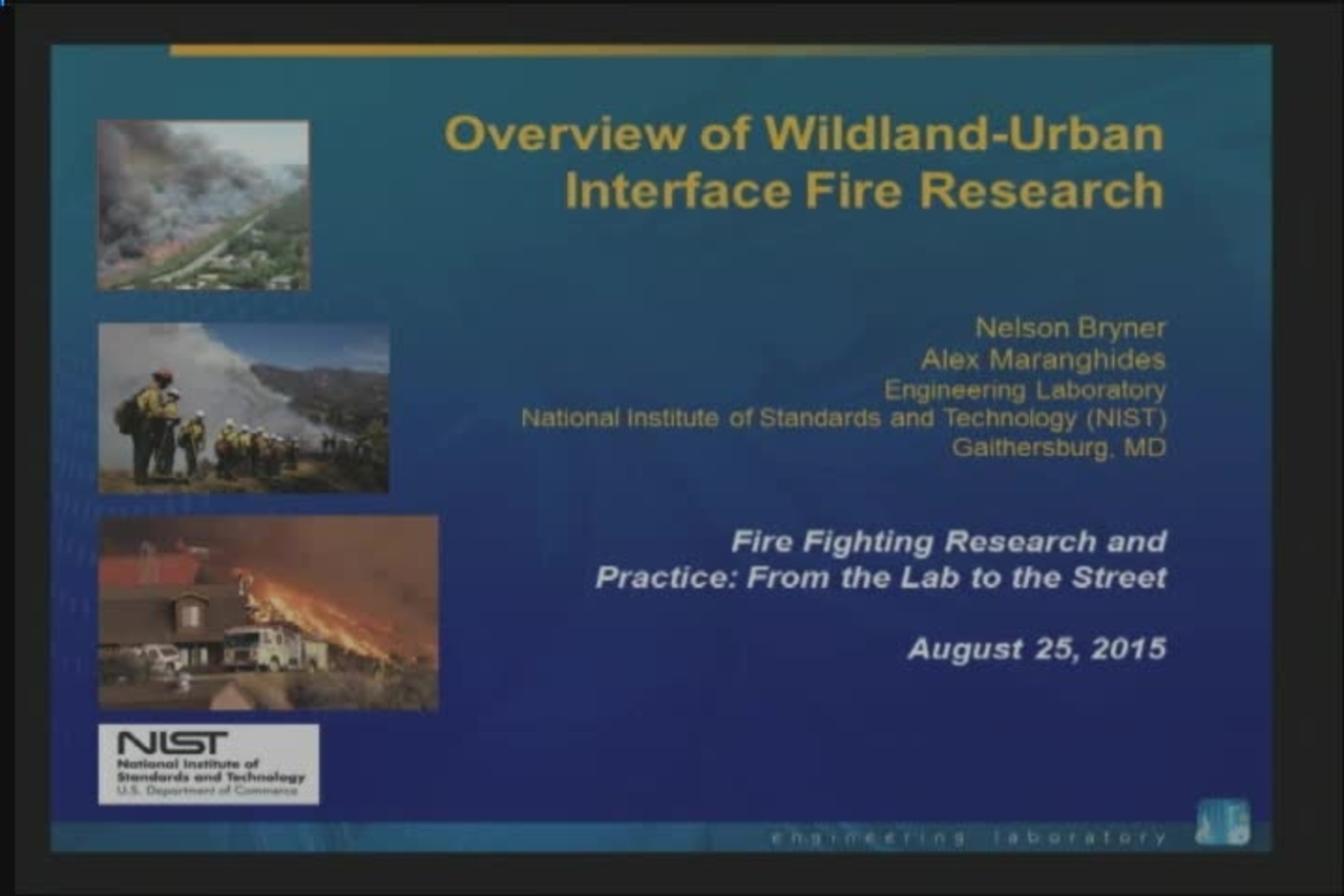 Overview of Wildland-Urban Interface Fire Research