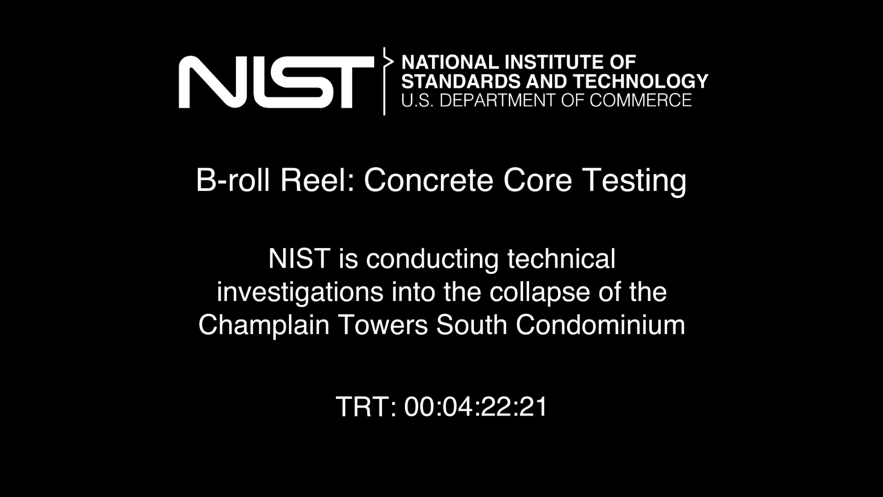 B-Roll Reel #6: Champlain Tower South NIST Investigation | Concrete Core Testing