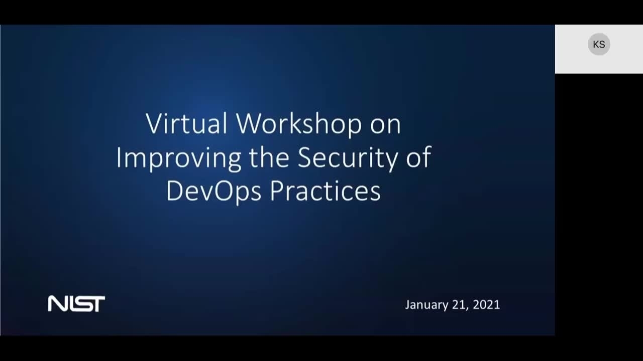 NCCoE Industry Days - Improving the Security of DevOps Practices