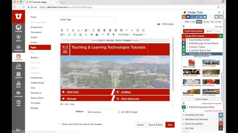 Thumbnail for Design Tools:  Home Page