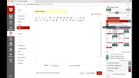 Thumbnail for Design Tools: Content Page