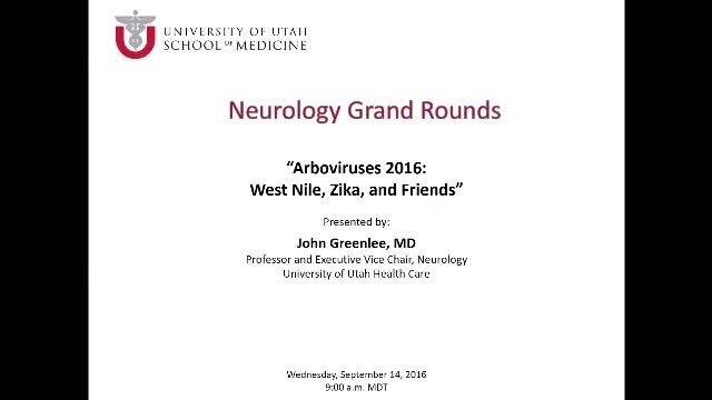 Grand Rounds: John E. Greenlee, MD