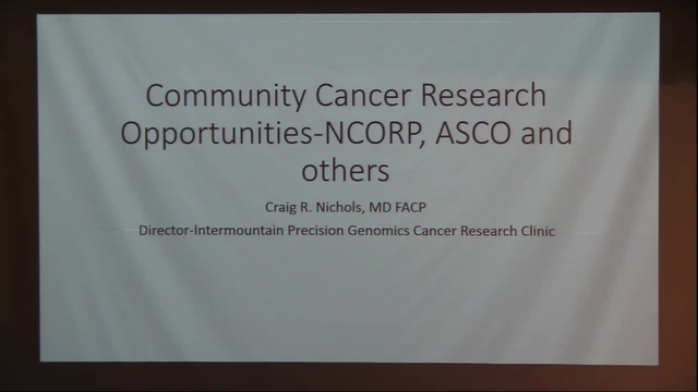 Grand Rounds: Craig R. Nichols