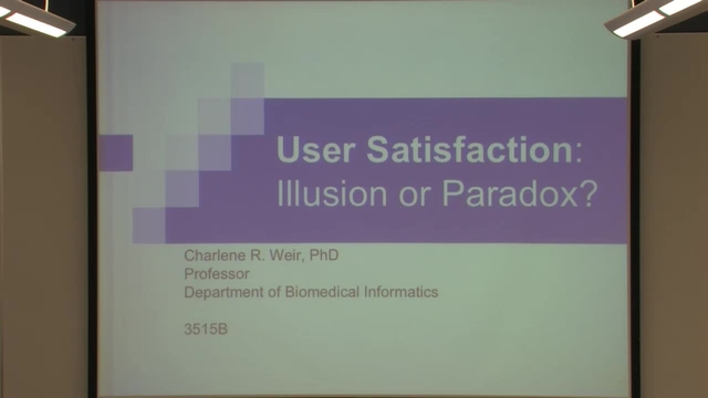 Grand Rounds: Charlene Weir, PhD. R.N.