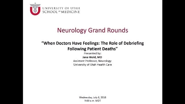 Grand Rounds: Jana Wold, MD