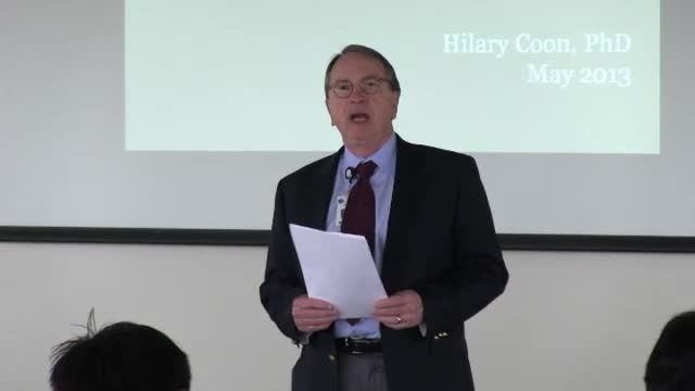 Grand Rounds: Hilary Coon, PhD