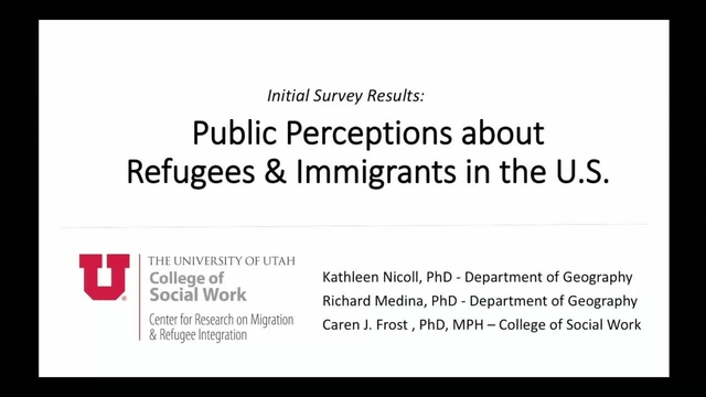 Grand Rounds: Kathleen Nicoll, PhD, Richard Medina, PhD & Caron Frost, PhD, MPH