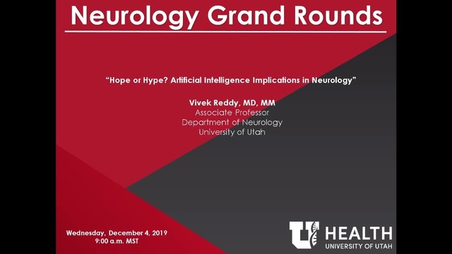 Grand Rounds: Vivek Reddy, MD