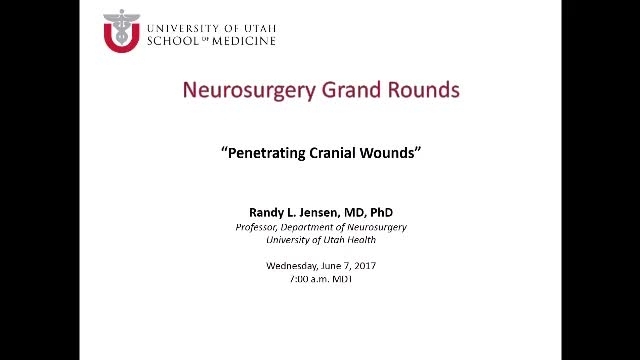 Grand Rounds: Randy L. Jensen, MD, PhD