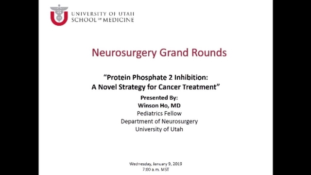 Grand Rounds: Winson Ho, MD