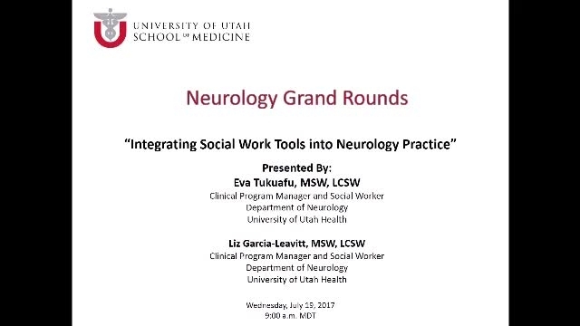 Grand Rounds: Eva Tukuafu, MSW, LCSW / Liz Garcia-Leavitt, MSW, LCSW / Teresa Dieringer, MSW