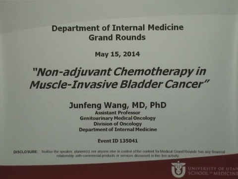 Grand Rounds: Junfeng Wang, MD, PhD