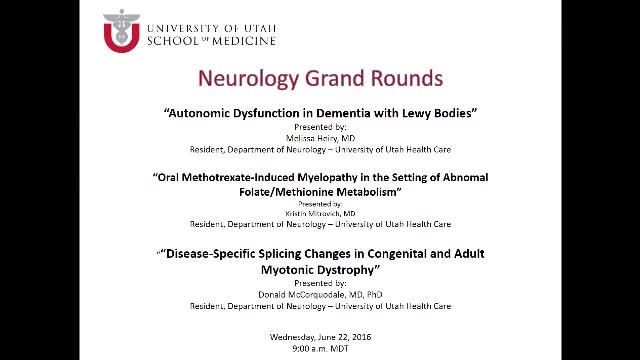 Grand Rounds: Melissa Heiry, MD / Kristin Mitrovich, MD / Donald McCorquodale, MD, PhD