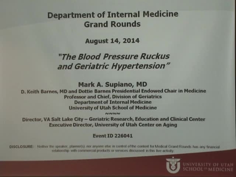 Grand Rounds: Mark Supiano