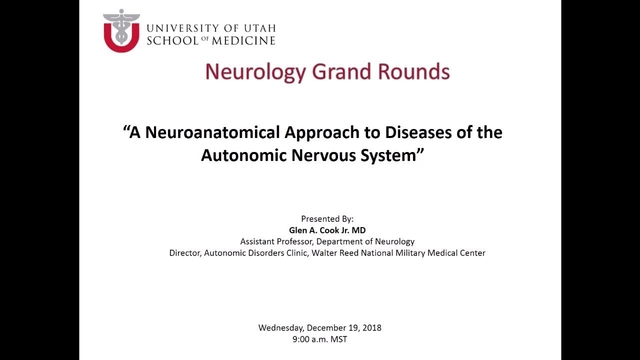 Grand Rounds: Glen A. Cook Jr., MD