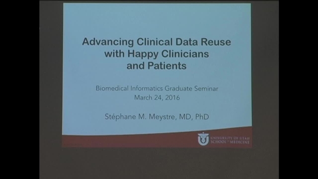 Grand Rounds: Stephane Meystre
