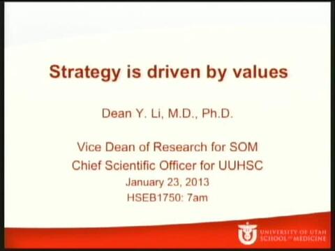 Grand Rounds: Dean Y. Li, M.D. Ph.D.