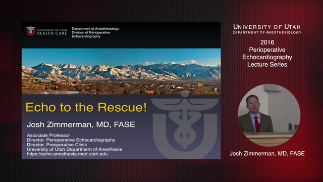 Grand Rounds: Josh Zimmerman, MD, FASE