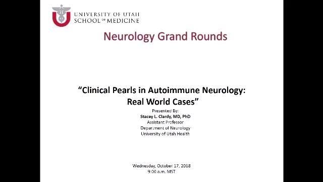 Grand Rounds: Stacey L. Clardy, MD, PhD