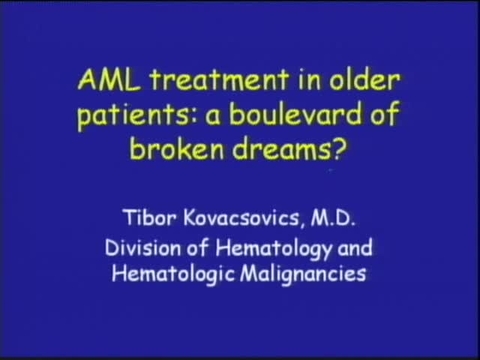 Grand Rounds: Tibor Kovacsovics, MD