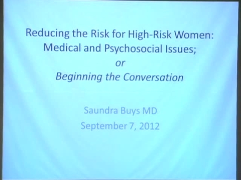Grand Rounds: Saundra Buys, MD