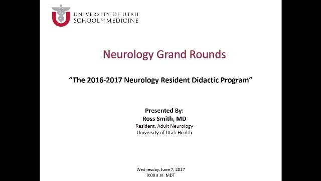 Grand Rounds: Ross Smith, MD / Michael Hunter, MD