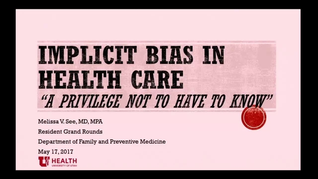 Grand Rounds: Melissa See, MD, MPA