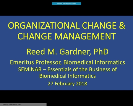 Grand Rounds: Reed M. Gardner, PhD
