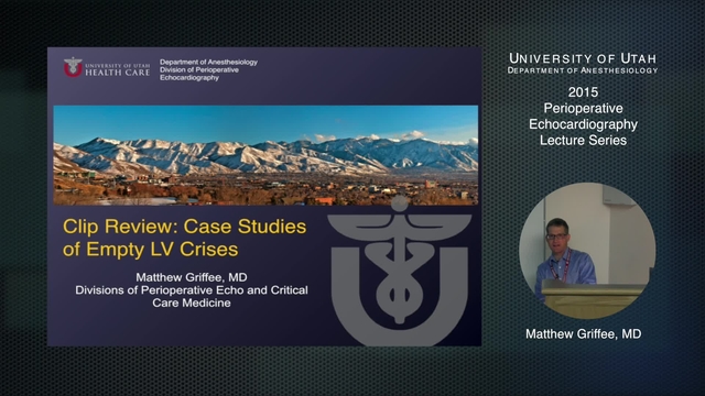 Grand Rounds: Matthew Griffee, MD