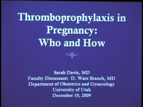 Grand Rounds: Sarah Davis, MD