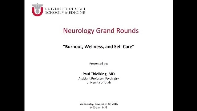 Grand Rounds: Paul Thielking, MD