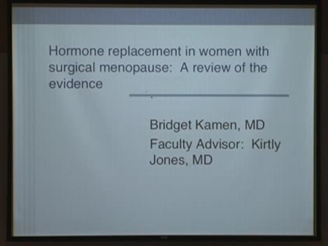 Grand Rounds: Bridget Kamen, MD
