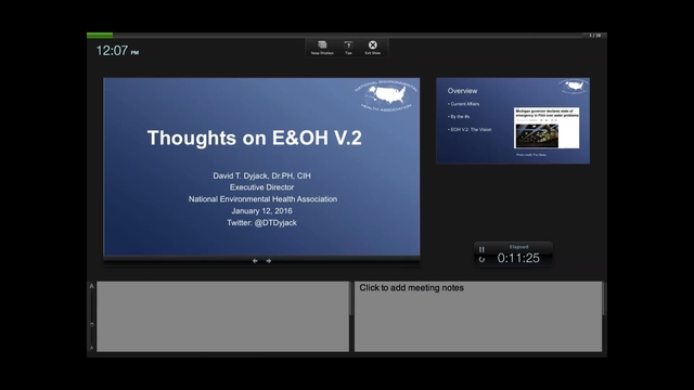 Grand Rounds: David T. Dyjack, Dr.PH, CIH