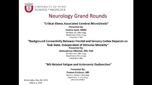 Grand Rounds: Osama Jamil, MBBS / Abdurahman Elkhetali, MD, PhD / Preston Erickson, MD