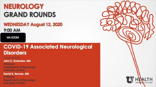 Grand Rounds: John E. Greenlee, MD; David R. Renner, MD