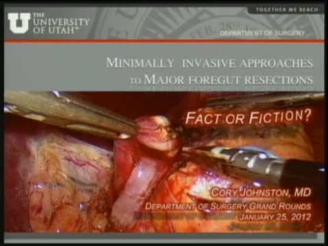 Grand Rounds: Cory Johnston, MD