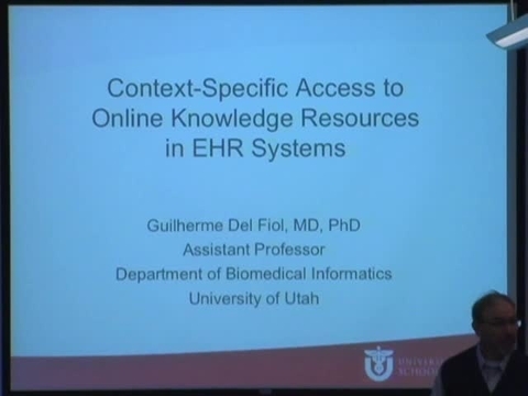Grand Rounds: Guilherme Del Fiol, M.D., Ph.D.