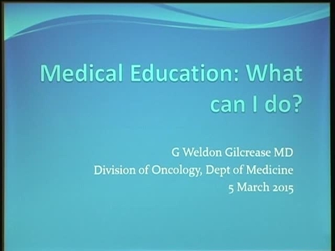 Grand Rounds: G Weldon Gilcrease