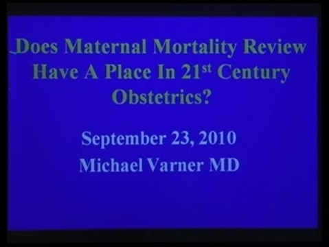 Grand Rounds: Michael Varner, MD