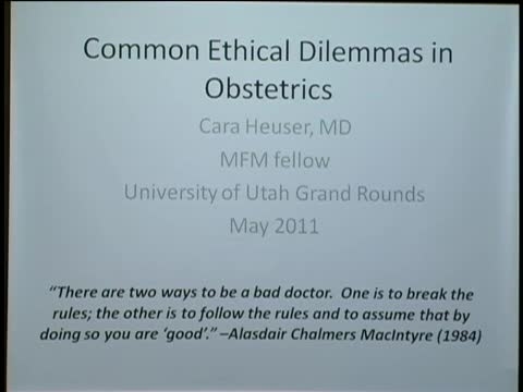 Grand Rounds: Cara Heuser, MD