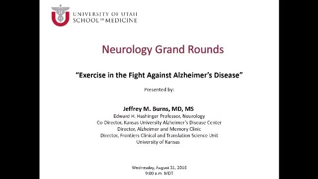 Grand Rounds: Jeffrey M. Burns, MD, MS