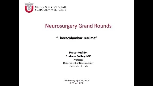 Grand Rounds: Andrew T. Dailey, MD