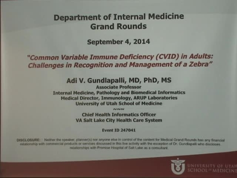 Grand Rounds: Adi Gundlapalli, MD, PhD, MS