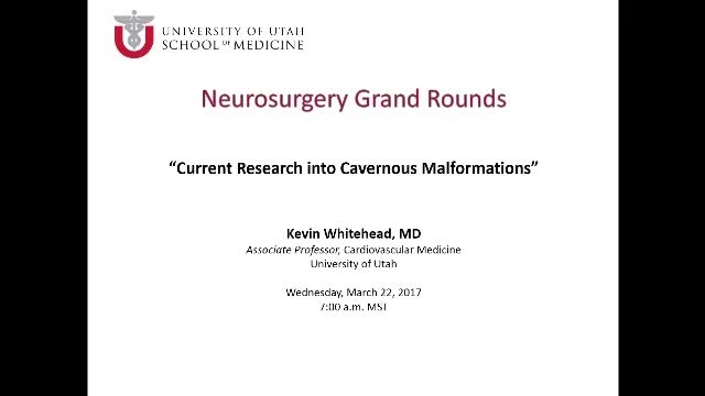 Grand Rounds: Kevin Whitehead, MD