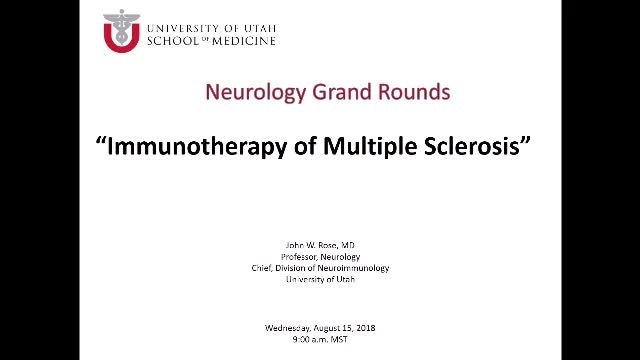 Grand Rounds: John W. Rose, MD
