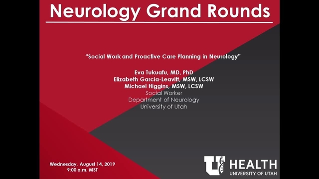 Grand Rounds: Eva Tukuafu, MSW, LCSW / Elizabeth Garcia-Leavitt, MSW, LCSW / Michael Higgins, MSW, LCSW