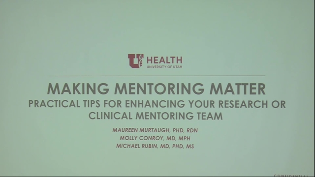 Grand Rounds: Molly B. Conroy, Maureen A. Murtaugh, Michael A. Rubin