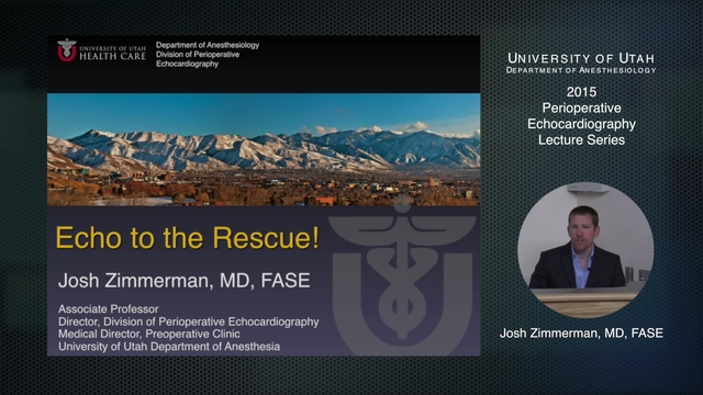 Grand Rounds: Josh Zimmerman, MD, FASE