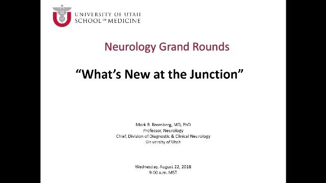 Grand Rounds: Mark B. Bromberg, MD, PhD